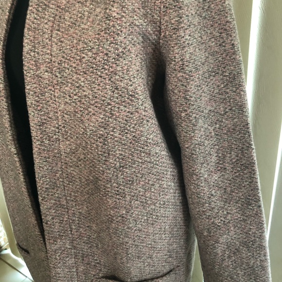 Oodji brand tweed long cardigan pink gray specks. - Picture 2 of 8